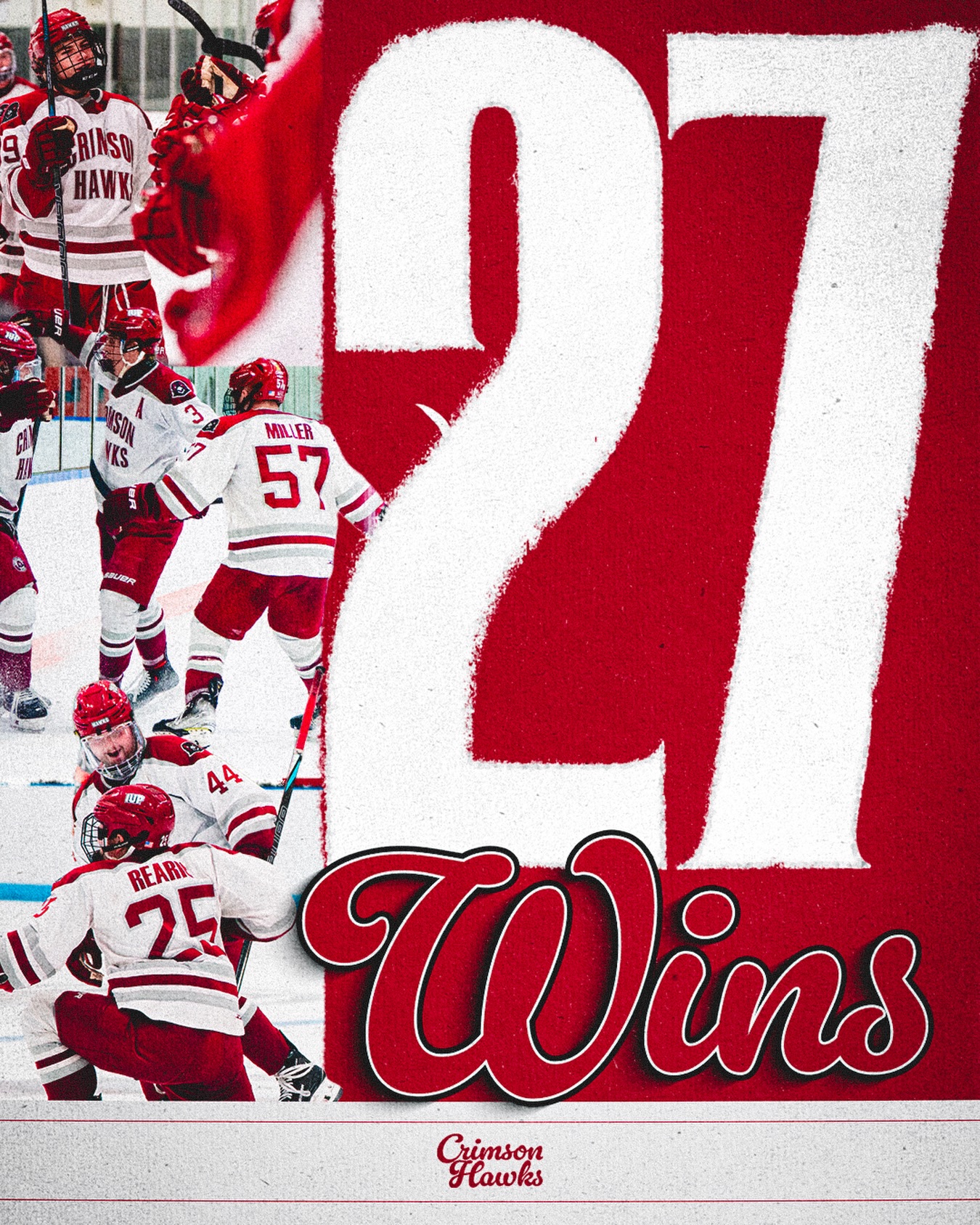 MOST WINS IN FRANCHISE HISTORY.

The Hawks will conclude the season with a historic 27 wins in 34 games played, a franchise best in BOTH total wins and win percentage!

#LetsGoHawks